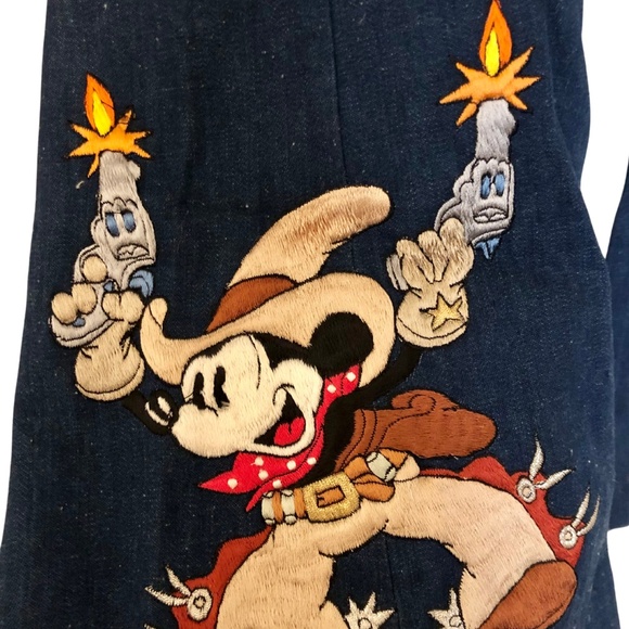 Vintage Antonio Guiseppe Mickey Full Denim Suit Pants and Jacket - Picture 7 of 11